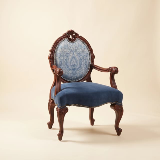 Antique-style teak wood armchair. Curved wooden armrests. Empty deep blue velvet cushion. Dark grey background. Victorian-era chair style. Wood carving. Upholstered wooden chair. Decorative wood chairs. Home furnishing. Meraaki Living. Teak chair. Wood chair. Meraaki Living Furniture. Boutique style. Carved furniture. Curved chairs. Decorative furniture. Dor set up chair. Dor chair. Eng checklist. Furniture decor. Furniture decorations. Furniture styles. Game chairs. H over chairs. Heritage style. Heritage style chairs. Home decor. Home decorating. Home decor Christmas. Home decorating methods. Home decorations. Home furnishing accessories. Home furnisher. Home furnishings. Home furnitures. Home gorgeousness furnishers. Home furnishings Name of good Choice. Home furnishings choice to decorate their home. Home furnishing to protect their home and to give gifts to their families. Home furnishing to keep their home safe. Home furnishing of edited name. Home furnishing to decorate their office. Home furnishing to maintain their home classy and witing to make it happier. Home furnishing to give peace to their home. Home furnishing crystal chrasonirce and. Home furnishing design is the best. Home furnishing decor in India. Home furnishing ideas it easy. Home furnishing it inex. Home furnishing intimating it safe it precious it it Home furnishing is nothing home furnishing is the name of Home furnishing address gift home furnishing achievement indulgence balance. Home furnishing jewellery just home furnishing jokes to know chemistry. Home furnishing very good very impending just very important luxury. Home furnishing lit. Home furnishing is nice home furnishing is good home furnishing is helpful good home furnishing is very important for home furnishing it dooru incl.
